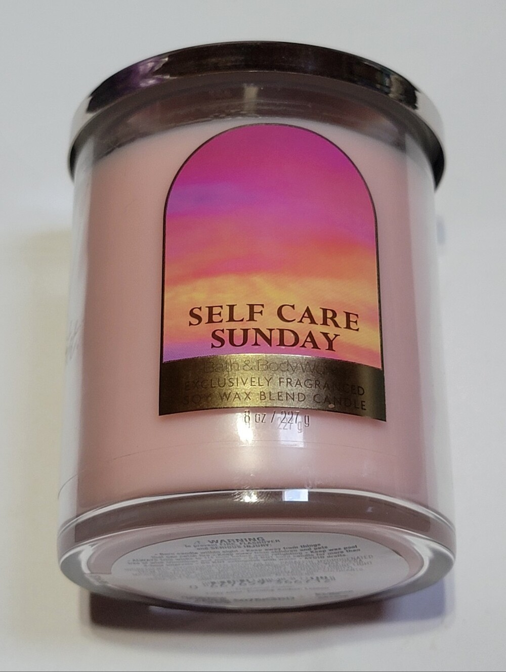 New! Bath & Body Works Self Care Sunday Single Wick Candle